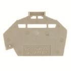 Piastra terminale, 46.7 mm x 1.1 mm, Beige scuro (Conf. da 25 Pz.) product photo