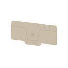 Piastra terminale, 84 mm x 2.4 mm, Beige scuro (Conf. da 20 Pz.) product photo