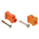 Connettore per circuito stampato, Accessori, Blocco di fissaggio, arancione, Numero di poli: 1 (Conf. da 20 Pz.) product photo