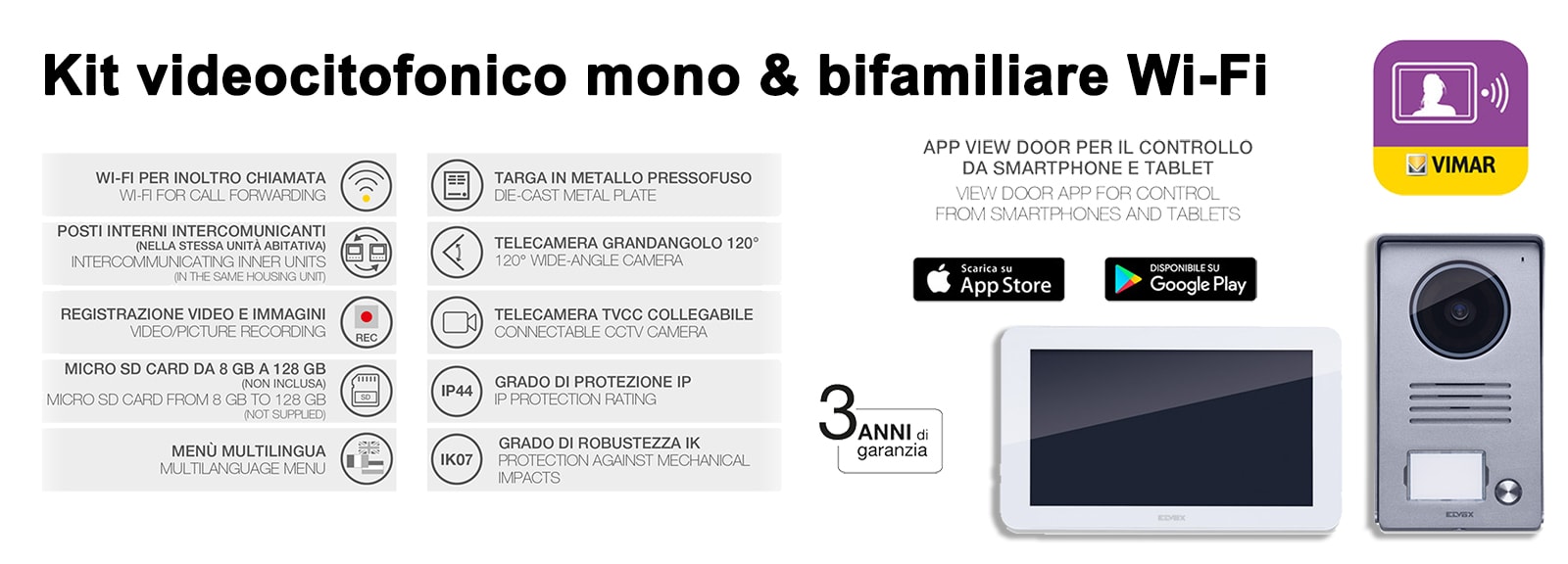 Elex-SE_IT:/Landing Pages/VIW/Nuovi Videocitofoni Vimar WiFi K40945.jpg