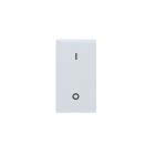 Interruttore con gemma, RAL S45, colore bianco RAL7035, 2P 16AX illuminabile - finitura lucida - 1 Mod. product photo