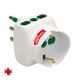 Adattatore da S17 a 2P17/11+1P40 VERTICAL SYSTEM, antibatterico, bianco product photo Photo 01 2XS