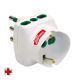 Adattatore da S17 a 2P17/11+1P40 VERTICAL SYSTEM, antibatterico, colore bianco product photo Photo 01 2XS