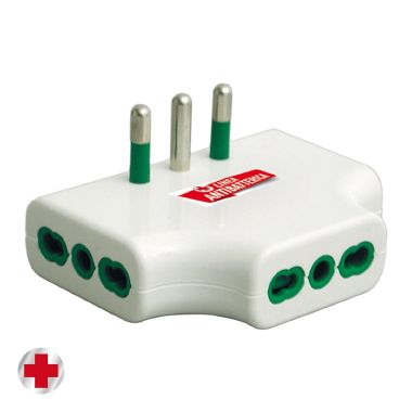 Adattatore da S17 a 3P17/11 piatto, antibatterico, bianco product photo Photo 01 3XL