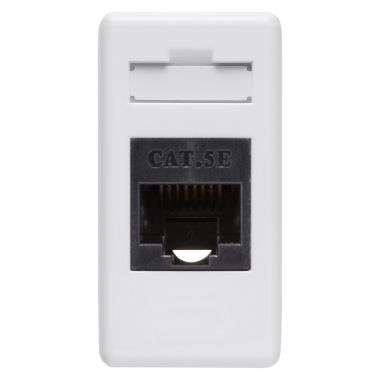 Presa rj45 - 4 coppie - categoria 5e - utp - toolless - 1 modulo - system white product photo Photo 01 3XL
