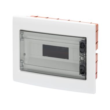 Centralino protetto - da incasso - porta trasparente fumé con telaio estraibile - 12 moduli ip40 product photo Photo 01 3XL