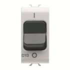 INTERRUTTORE AUTOMATICO MAGNETOTERMICO - CURVA C - 1P 10A 230Vac - 1 MODULO - BIANCO - CHORUS product photo