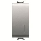 INTERRUTTORE UNIPOLARE 250V ac - 16AX ILLUMINABILE - CON DIFFUSORE - 1 MODULO - TITANIO - CHORUS product photo