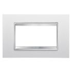 PLACCA LUX - IN TECNOPOLIMERO - 4 POSTI - BIANCO LATTE - CHORUS product photo