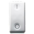 Interruttore bipolare 250v ac - 16ax - neutro - simbolo 0/i - 1 modulo - system white product photo