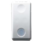 INTERRUTTORE UNIPOLARE 250V ac - 16AX - CON LENTE NEUTRA SOSTITUIBILE - LUMINOSO 230 V ac - 1 MODULO - SYSTEM WHITE product photo