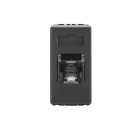 PRESA TELEFONICA - RJ11 - DOPPINO TWISTATO - MORSETTI A VITE - 1 MODULO - SYSTEM BLACK product photo