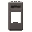 CONTENITORE VUOTO PREDISPOSTO PER ALLOGGIAMENTO CONNETTORI - AMP / KAYSTON JACK - 1 MODULO-SYSTEM BLACK product photo