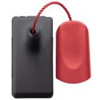 PULSANTE BIPOLARE 250V ac - NA 10A - A TIRANTE - 1 MODULO - SYSTEM BLACK product photo