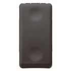 DEVIATORE UNIPOLARE 250V ac - 16AX - NEUTRO - 1 MODULO - SYSTEM BLACK product photo