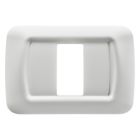 PLACCA TOP SYSTEM - IN TECNOPOLIMERO FINITURA LUCIDA - 1 POSTO - BIANCO NUVOLA - SYSTEM product photo