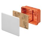 CASSETTA DI DERIVAZIONE E CONNESSIONE - PER PARETI IN MURATURA - CON GUIDA DIN - DIMENSIONI 196X152X75 - COPERCHIO BIANCO RAL9016 product photo