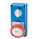 PRESA FISSA INTERBLOCCATA VERTICALE - CON FONDO - SENZA BASE PORTAFUSIBILI - 3P+T 16A 380-415V - 50/60HZ 6H - IP67 product photo